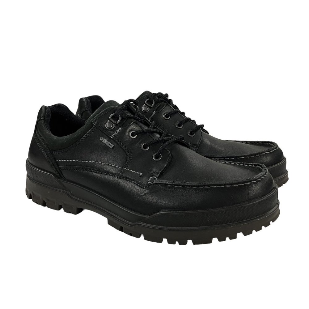 Ecco Black Leather Derby Shoes